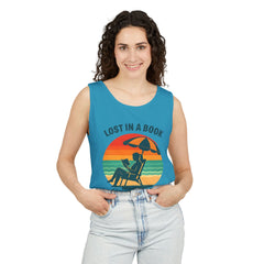 Beach Reader Unisex Tank Top | Summer Vibes | Lost In A Book | Perfect for Book Lovers, Beach Days, Vacations, Gifts, Relaxing Moments