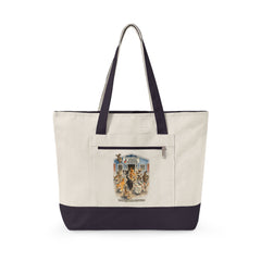 Who Let The Cats Out  Baldwin Harbor Animal Hospital Canvas Tote — Zippered Beach Bag for Cat Lovers
