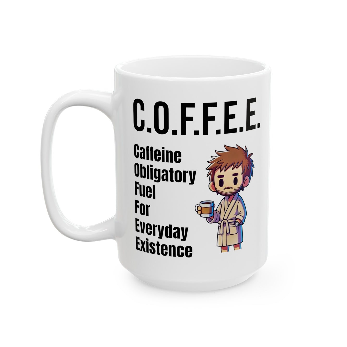 COFFEE Explained, Graphic Ceramic Mug, (11oz, 15oz)