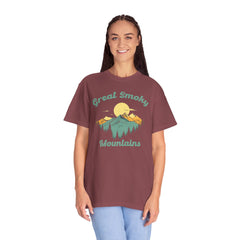 Great Smoky National Park National Park Graphic, Comfort Colors Soft Relaxed Fit Unisex Garment-Dyed T-shirt