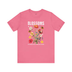 Floral Tee - Blossoms Blooming With Timeless Charm - Positive Vibes