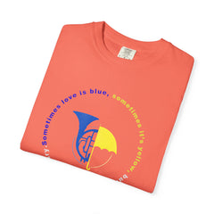 Blue French Horn & Yellow Umbrella T-Shirt — HIMYM Fan Tee