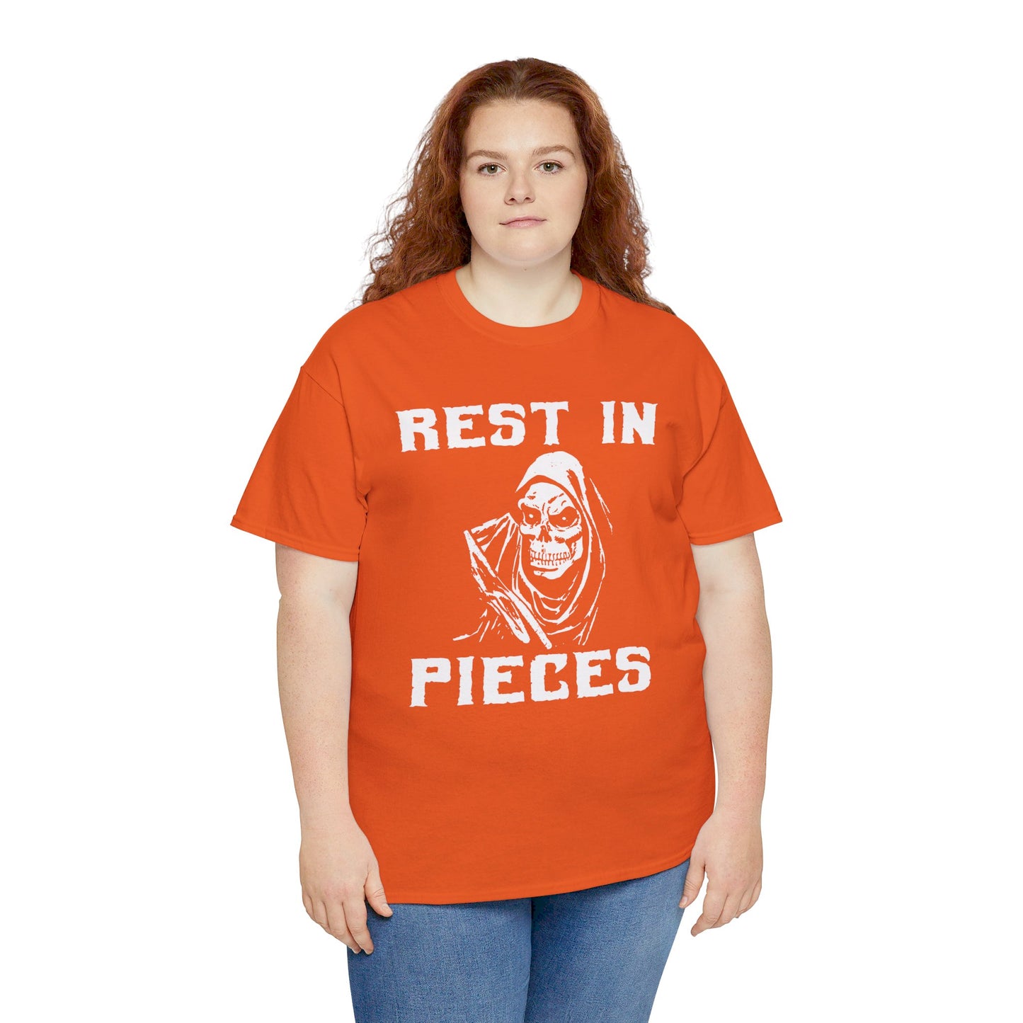 REST IN PIECES Ghoul Graphic, Unisex Heavy Cotton Tee