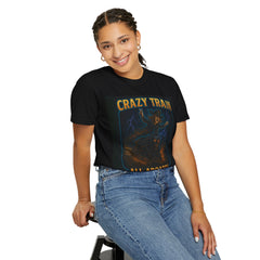Crazy Train Unisex T-shirt - Graphic Tee for Music Lovers, Edgy Casual Wear, Gift for Concerts, Halloween, and Fun Gatherings