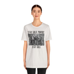 The Outsiders Shirt, Front and Back Images, Greasers Characters Shirt, Unisex Jersey Short Sleeve Tee