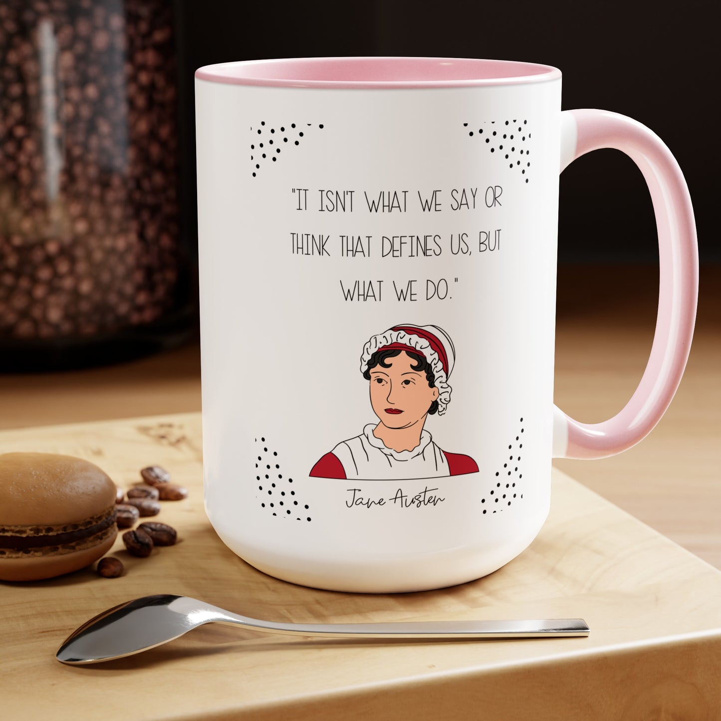 Jane Austen Quote Mug,Famous Author Mug,inspirational mug,Woman literary gift,history buff cup,teacher mug idea,Gift for reader,famous quote