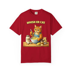 Whisker Cat Baking T-Shirt — Cute Cat Chef Graphic Tee
