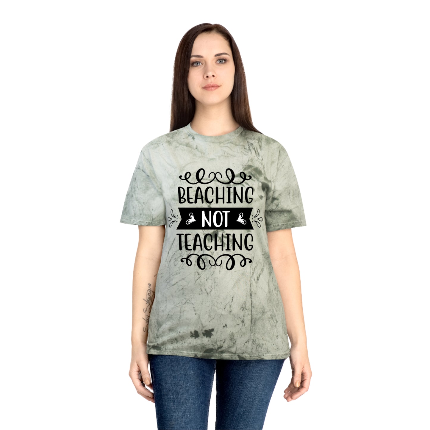 BEACHING NOT TEACHING / Unisex Color Blast T-Shirt in multiple colors