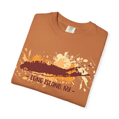 Long Island NY Comfort Colors Garment-Dyed T-shirt with Long Island Ice Tea Cocktail Recipe on Back