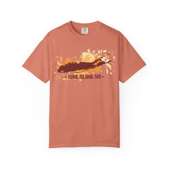 Long Island NY Comfort Colors Garment-Dyed T-shirt with Long Island Ice Tea Cocktail Recipe on Back
