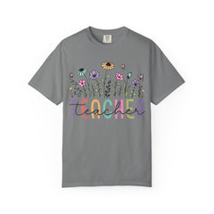 Floral Teacher Appreciation T-Shirt - Comfort Colors Soft