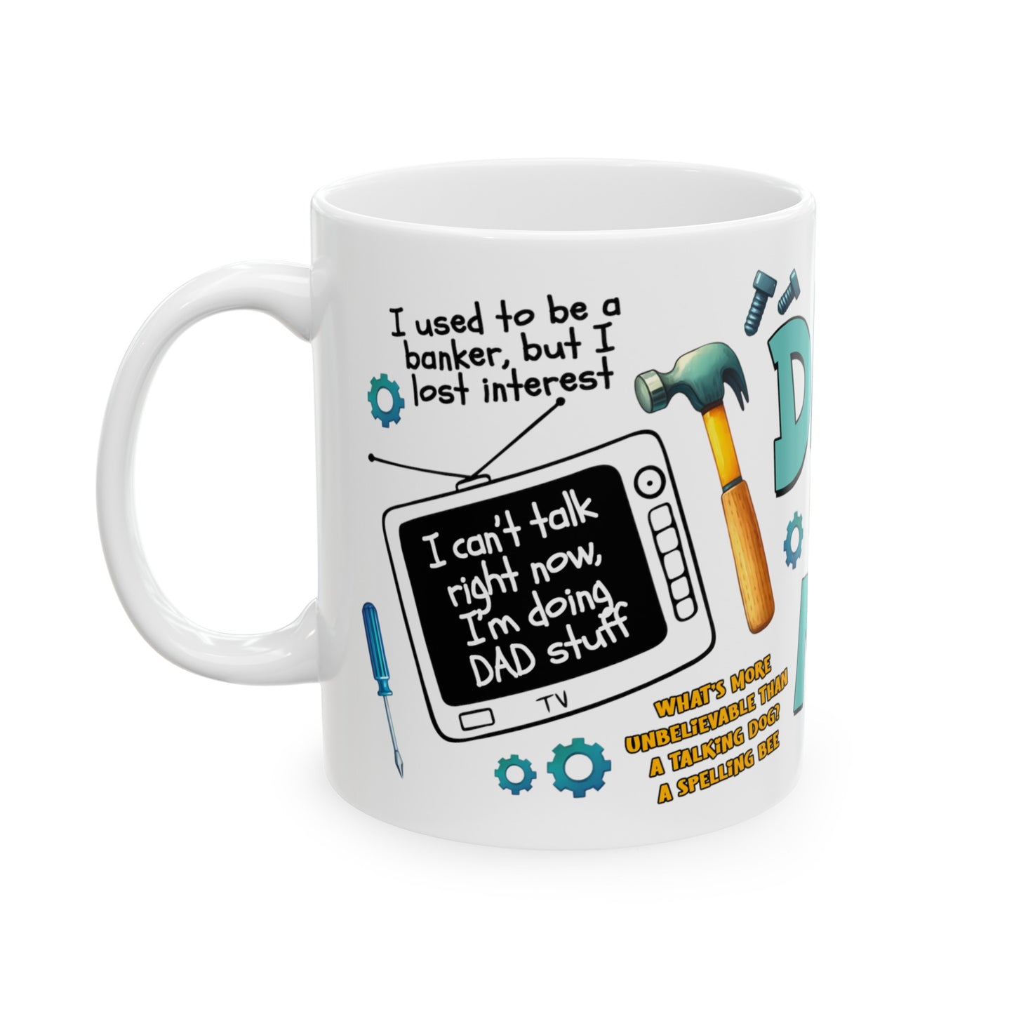 Dad Jokes Mug Ceramic Mug, (11oz, 15oz)