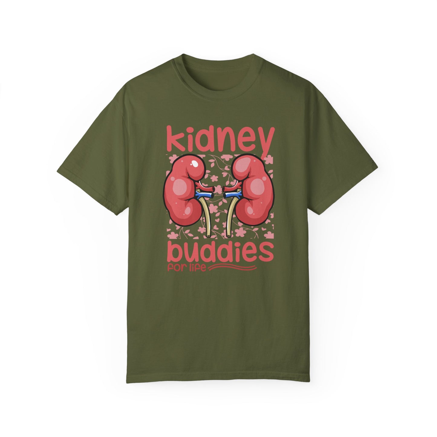 Kidney Buddies For Life, Graphic Unisex Garment-Dyed T-shirt