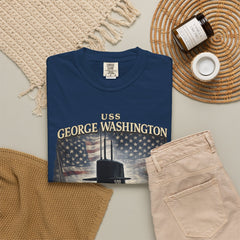 USS George Washington SSBN 598 Submarine T-Shirt with a quote from its namesake