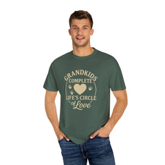 Grandkids Complete Life’s Circle of Love T-Shirt, Family Shirt, Gift for Grandma, Heartwarming Tee, Casual Everyday Wear
