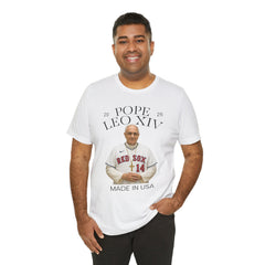 Pope Leo XIV Boston Red Sox Fan  Short Sleeve Tee - Made in USA