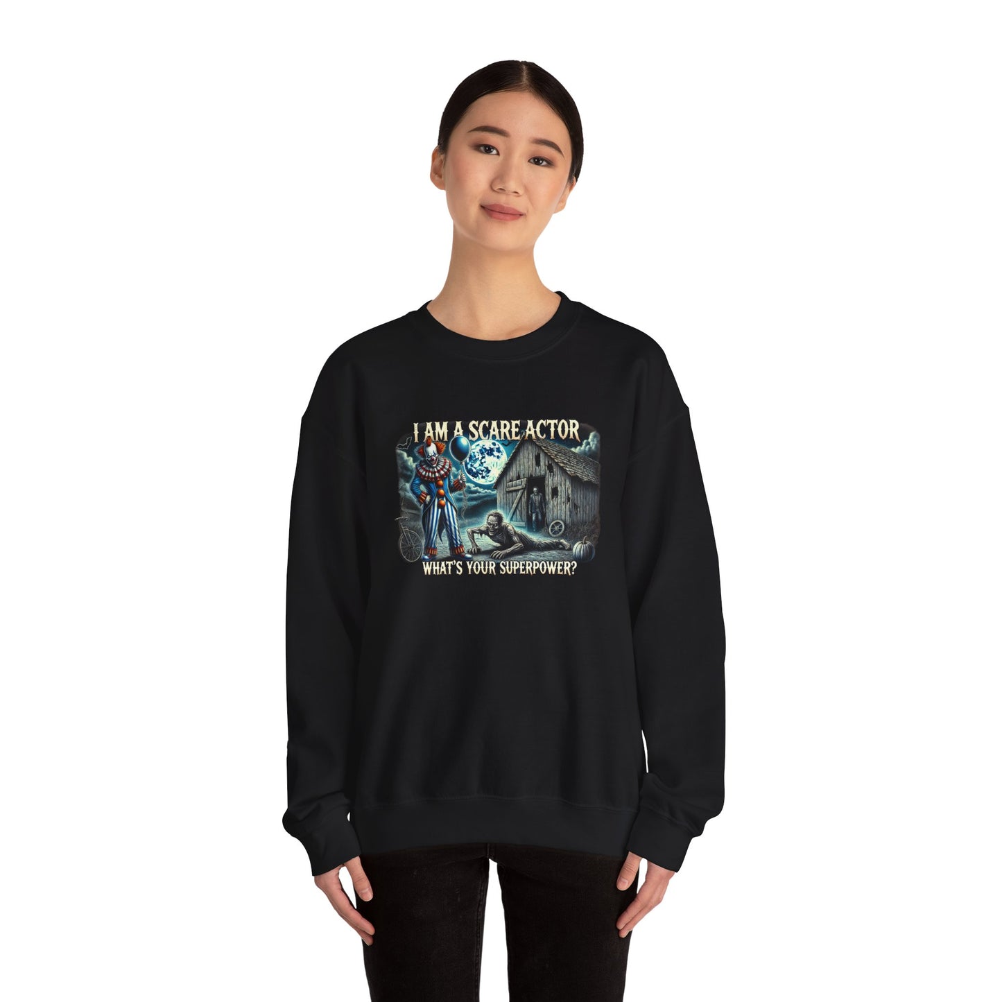 Scare Actor Unisex Heavy Blend™ Crewneck Sweatshirt