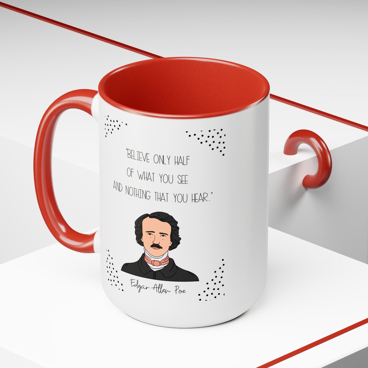 Edgar Allan Poe Quote Mug,Famous Author Mug,inspirational mug,gift for him,gift for her,history buff,teacher mug,readers gift,famous quote