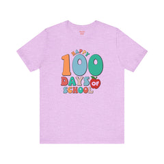 100 DAYS OF SCHOOL - Unisex Jersey Short Sleeve Tee | Elementary School Holiday, Gift For Her, Gift For Him, Teacher Shirt, Classroom Shirt