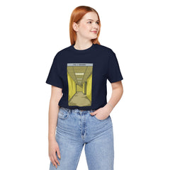 Do Not Question The Hallway T-Shirt — Retro Yellow Corridor Graphic Tee