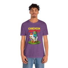 Video Game Chicken Jockey Tee - Unisex Short Sleeve T-Shirt