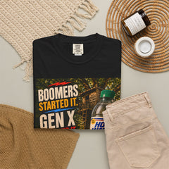 Retro Garment Dyed  'Boomers and Gen X Hose Water' T-Shirt