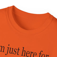 I'm Just Here For the Snacks Mahjong Tiles Unisex Ultra Cotton Tee / See our matching Coffee Mugs