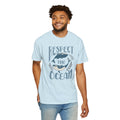 Whales, Respect The Ocean -  Graphic Unisex Garment-Dyed T-shirt