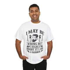 Humorous Barber Tee, Funny Barber Gifts, Unisex Cotton Shirt, Barber Appreciation, Father's Day Gift Tee, Hair Stylist T-Shirt