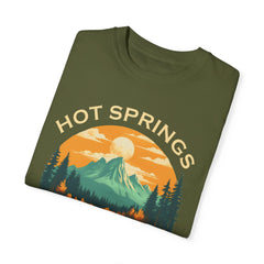 Hot Springs National Park Graphic, Comfort Colors Soft Relaxed Fit Unisex Garment-Dyed T-shirt