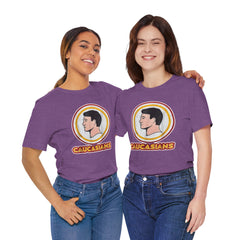 Graphic Tee - Funny Caucasians Satire Head Shot Unisex Jersey Short Sleeve Tee