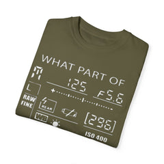 CAMERA DISPLAY, Graphic Unisex Garment-Dyed T-shirt
