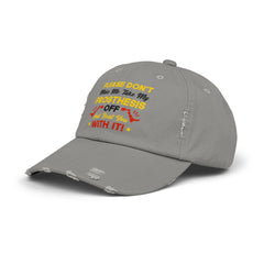 Funny Leg Amputee Quote - distressed unisex cap