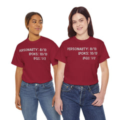 Personality, Looks, Fingers Count - Unisex Heavy Cotton Tee / Prosthetic Humor / One Leg / One Arm / Missing Fingers