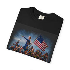 T‑Shirt — 'Lead, Fight, Win' Patriot Rowers American Flag Tee