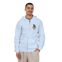 Personalized with your dogs image Zip Hoodie — "My Therapist Has a Wet Nose" Graphic