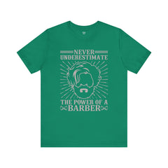 Never Underestimate the Power of a Barber Tee - Unisex Short Sleeve Shirt, Barber Gift, Hair Stylist Apparel, Funny Barber Shirt, [...]