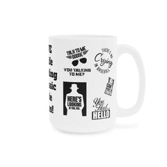 Ultimate Movie Fan Ceramic Mug, 11oz 15oz 20 oz, Pop Culture, 12 Classic Movie Quotes, Fan Gift, Novelty Gift, Catchphrases, Popular Sayings