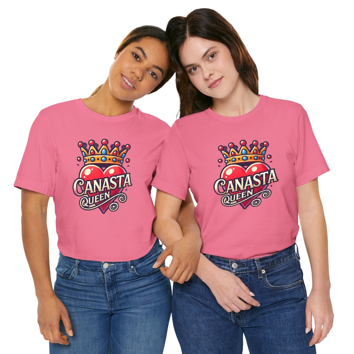 Canasta Queen Crown and Heart - Graphic Unisex Tee