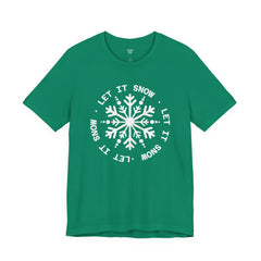 Let It Snow Snowflake T-Shirt — Christmas Winter Tee