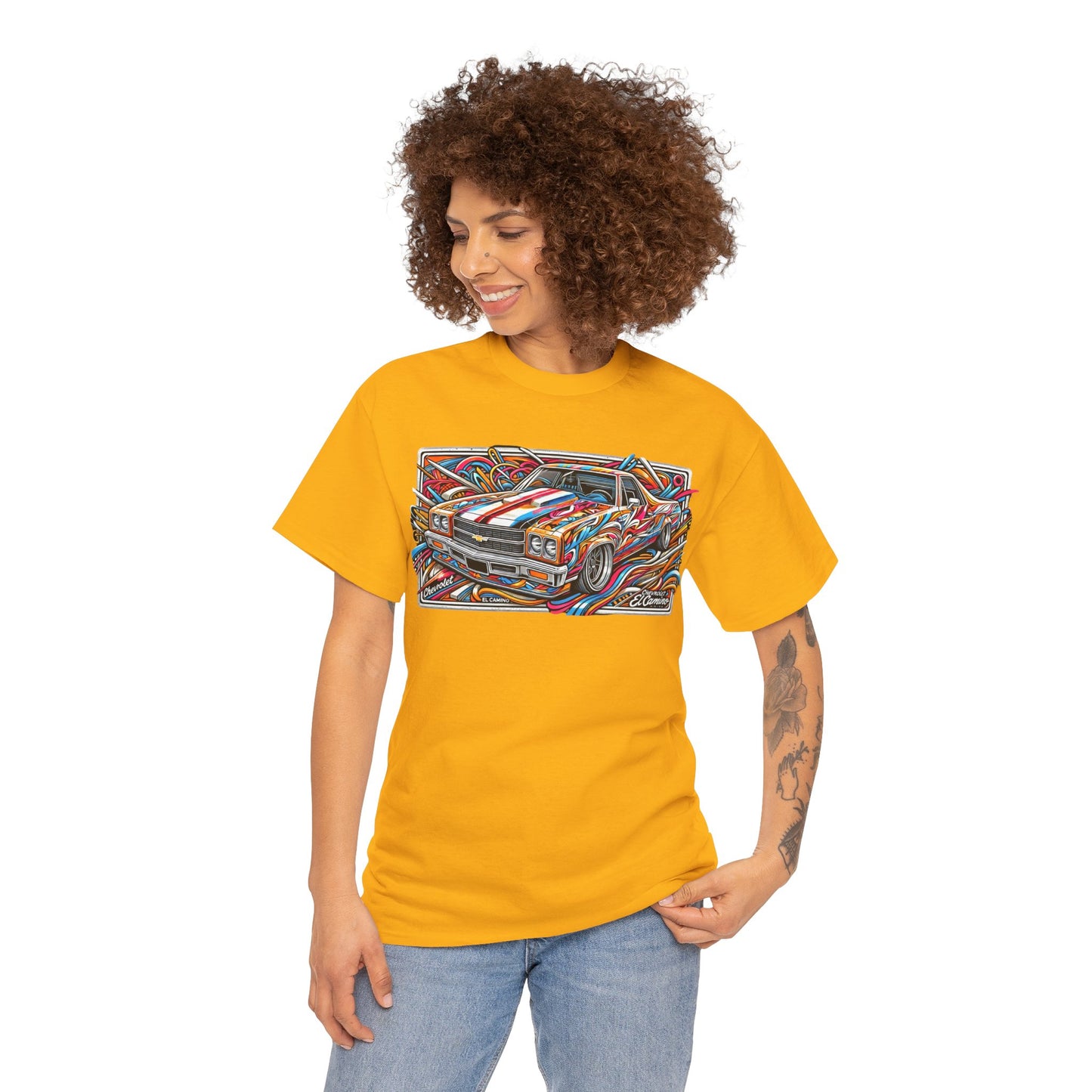 Graffiti Mania Chevrolet El Camino Graphic - Unisex Heavy Cotton Tee