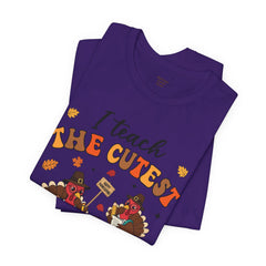 I Teach The Cutest Turkeys Teacher Appreciation T-Shirt