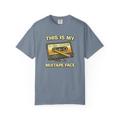 Mixtape Face T-Shirt — Retro Cassette Music Graphic Tee