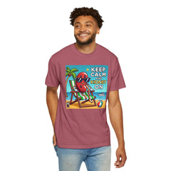 Keep Calm And Kidney On Graphic Unisex Garment-Dyed T-shirt