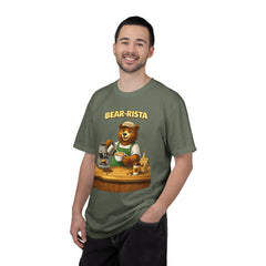 Bear‑Rista Coffee T‑Shirt — Cute Barista Bear Graphic Tee