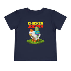 Toddler Chicken Jockey Tee - Fun Minecraft Animal T-Shirt for Kids