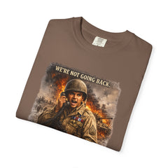 American Heroes Collection No 2 Graphic T-Shirt — “We're Not Going Back” Audie Murphy WWII