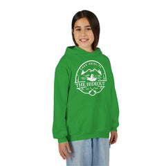 Youth Hoodie — 'The Hideout' Lake Ariel PA Cabin Adventure Hoodie