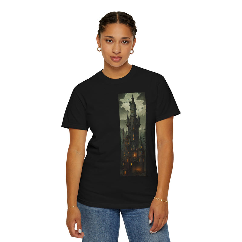 Gothic Vampire Castle - BookMark Unisex Garment-Dyed T-shirt
