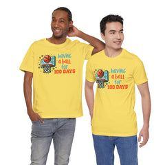 100 Days of School Having A Ball Unisex Tee